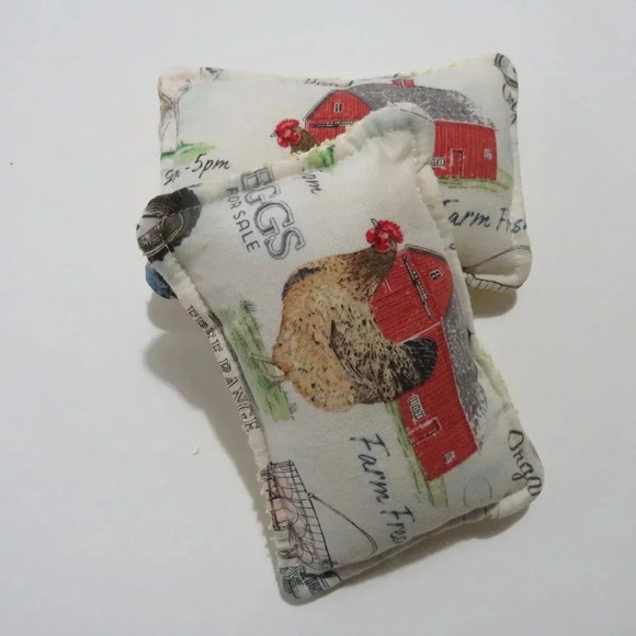 Farm Reusable Sponge, Chicken Dish Scrubby, Set Of 2 - Picture 3 of 3